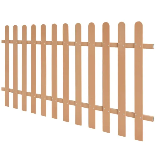 Ograda od kolaca WPC 200 x 100 cm - Smeđa 100 cm 1 Cijena