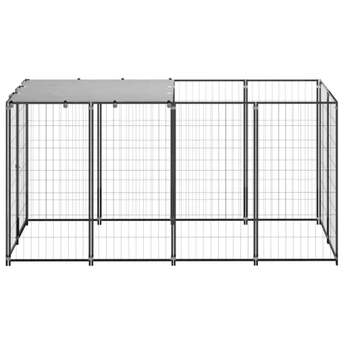 Kavez za pse crni 2,42 m² čelični - Crna 220 x 110 x 110 cm 1 Cijena