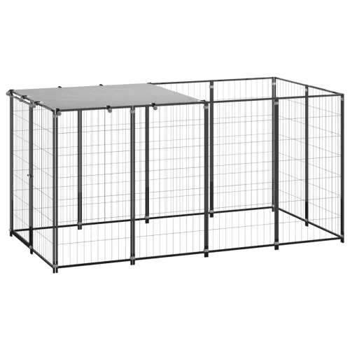 Kavez za pse crni 2,42 m² čelični - Crna 220 x 110 x 110 cm 1 Cijena