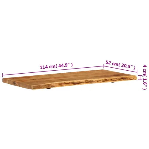 Vrh za kupaonski ormarić od bagremovog drva 114x52x4 cm - 114 x 52 x 4 cm Cijena