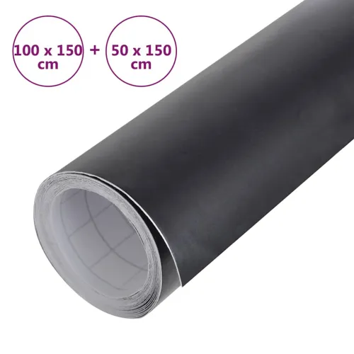 Folija za automobil 2 kom mat crne 100 x 150 cm + 50 x 150 cm - Mat crna 100 x 150 cm + 50 x 150 cm 2 Cijena