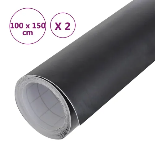 Folija za automobil 2 kom mat crne 100 x 150 cm - Mat crna 100 x 150 cm 2 Cijena