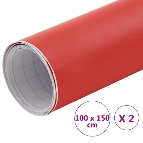 Folija za automobil 2 kom mat crvene 100 x 150 cm - Mat crvena 100 x 150 cm 2 Cijena