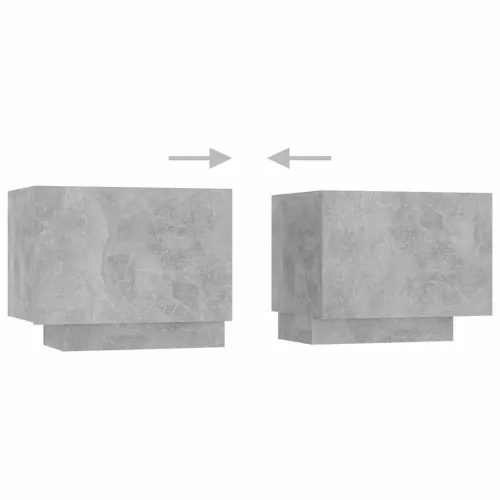 TV ormarić s LED svjetlima siva boja betona 200 x 35 x 40 cm - Beton siva Cijena