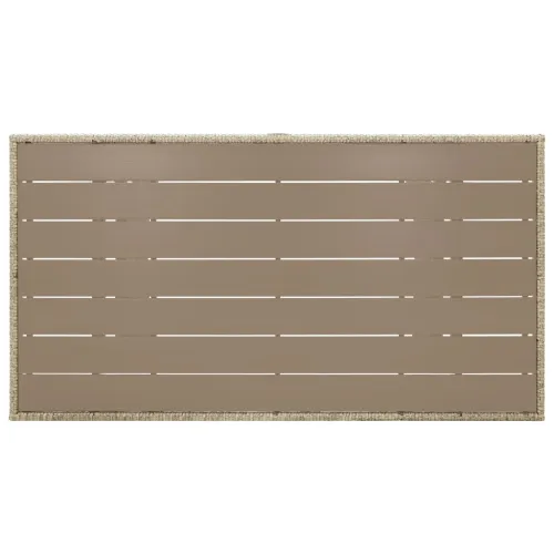 Vrtni stol sivi 120 x 70 x 66 cm od poliratana - Siva 120 x 70 x 66 cm 1 Siva Cijena