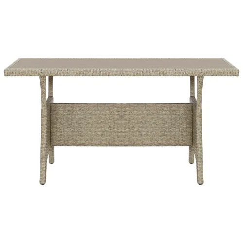 Vrtni stol sivi 120 x 70 x 66 cm od poliratana - Siva 120 x 70 x 66 cm 1 Siva Cijena