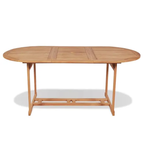 Vrtni stol 180 x 90 x 75 cm masivna tikovina - 180 x 90 x 75 cm 1 Ovalno Cijena