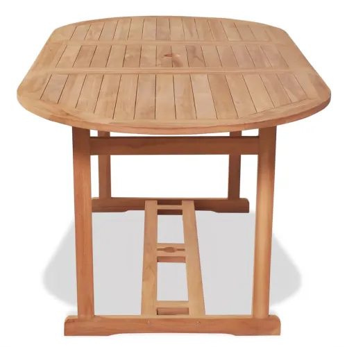 Vrtni stol 180 x 90 x 75 cm masivna tikovina - 180 x 90 x 75 cm 1 Ovalno Cijena