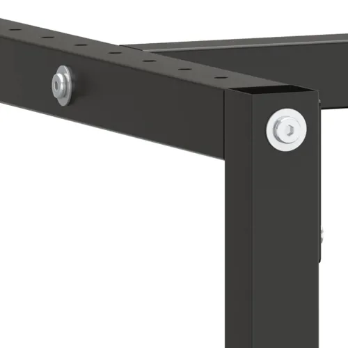 Okvir za radni stol mat crni i mat crveni 180x57x79 cm metalni - 180 x 57 x 79 cm s 1 šipkom Cijena