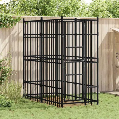 Vanjski kavez za pse čelični 1,84 m² - 96 x 192 x 200 cm 1 Bez krova Cijena