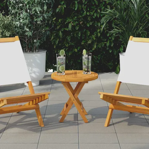 Stolna ploča od masivne tikovine okrugla 2,5 cm 40 cm - 40 x 40 cm Okruglo Cijena