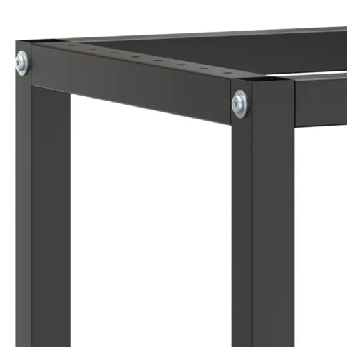 Okvir za radni stol mat crni i mat crveni 140x50x79 cm metalni - 140 x 50 x 79 cm s 1 šipkom Cijena