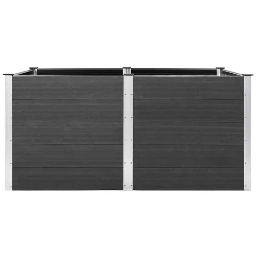 Povišena gredica - Vrtna gredica 200 x 100 x 91 cm WPC siva - 200 x 100 x 91 cm Siva Cijena