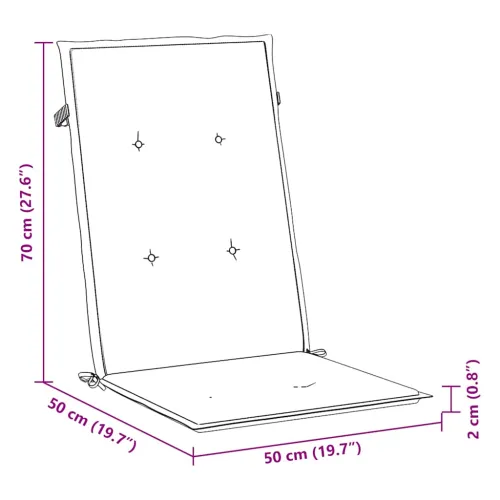 Vrtni jastuci za stolice 2 kom antracit 120x50x2 cm od tkanine - Antracit 120 x 50 x 2 cm 2 Cijena