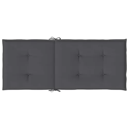 Vrtni jastuci za stolice 2 kom antracit 120x50x2 cm od tkanine - Antracit 120 x 50 x 2 cm 2 Cijena