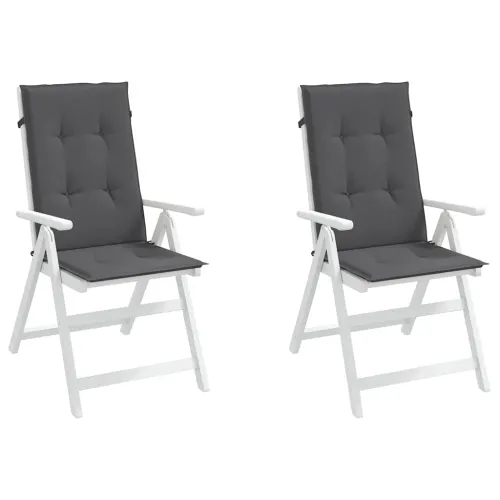 Vrtni jastuci za stolice 2 kom antracit 120x50x2 cm od tkanine - Antracit 120 x 50 x 2 cm 2 Cijena