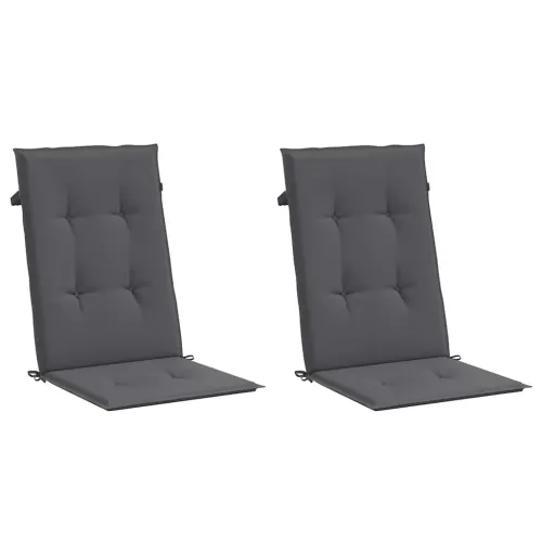 Vrtni jastuci za stolice 2 kom antracit 120x50x2 cm od tkanine - Antracit 120 x 50 x 2 cm 2 Cijena