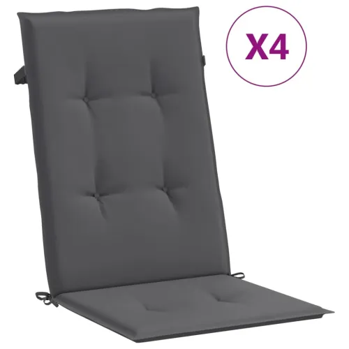 Jastuci za vrtne stolice 4 kom antracit 120x50x3 cm od tkanine - Antracit 120 x 50 x 3 cm 4 Cijena