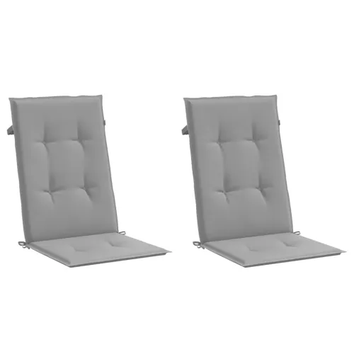 Jastuci za vrtne stolice 2 kom sivi 120 x 50 x 3 cm od tkanine - Siva 120 x 50 x 3 cm 2 Cijena