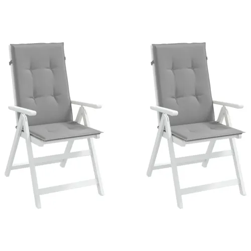 Jastuci za vrtne stolice 2 kom sivi 120 x 50 x 3 cm od tkanine - Siva 120 x 50 x 3 cm 2 Cijena