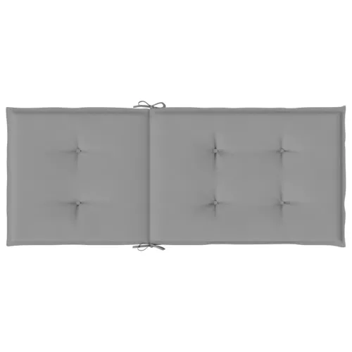 Jastuci za vrtne stolice 2 kom sivi 120 x 50 x 3 cm od tkanine - Siva 120 x 50 x 3 cm 2 Cijena