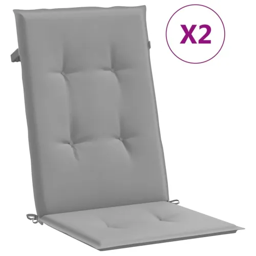 Jastuci za vrtne stolice 2 kom sivi 120 x 50 x 3 cm od tkanine - Siva 120 x 50 x 3 cm 2 Cijena