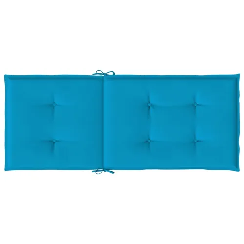 Jastuci za vrtne stolice 2 kom plavi 120 x 50 x 3 cm od tkanine - Plava 120 x 50 x 3 cm 2 Cijena