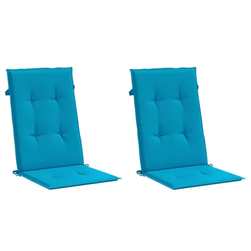 Jastuci za vrtne stolice 2 kom plavi 120 x 50 x 3 cm od tkanine - Plava 120 x 50 x 3 cm 2 Cijena