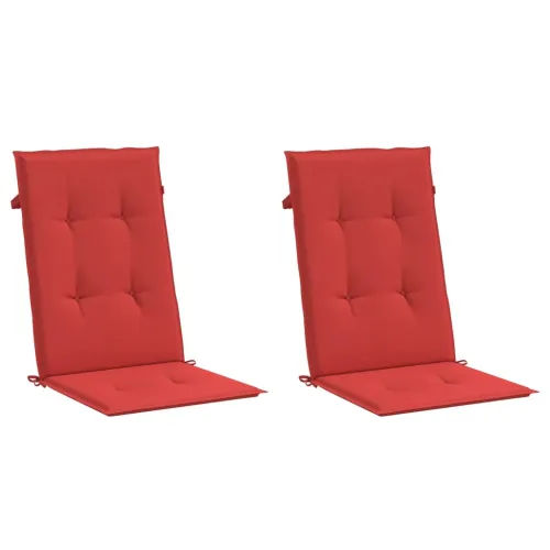 Jastuci za vrtne stolice 2 kom crveni 120x50x3 cm od tkanine - Crvena 120 x 50 x 3 cm 2 Cijena