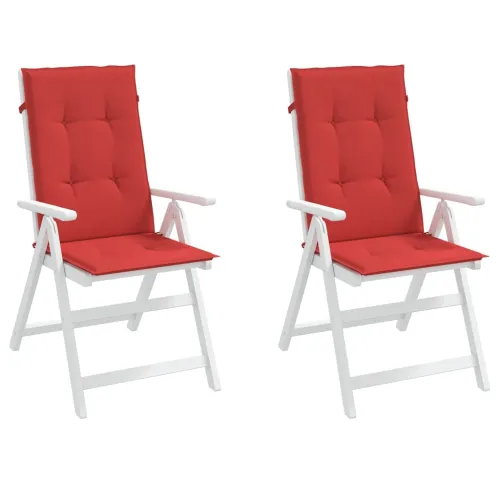 Jastuci za vrtne stolice 2 kom crveni 120x50x3 cm od tkanine - Crvena 120 x 50 x 3 cm 2 Cijena