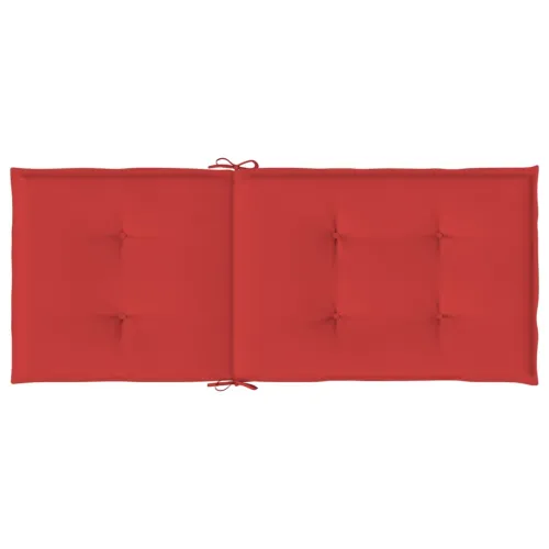 Jastuci za vrtne stolice 4 kom crveni 120x50x3 cm od tkanine - Crvena 120 x 50 x 3 cm 4 Cijena