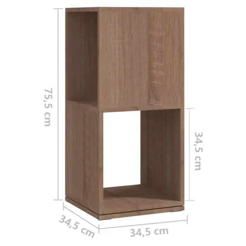Rotirajući ormarić boja hrasta 34,5x34,5x75,5 cm iverica - sonoma hrast 1 Cijena