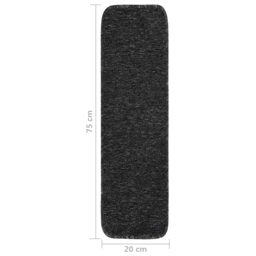 Protuklizni otirači za stepenice 15 kom 75 x 20 cm antracit - Antracit 75 x 20 cm Cijena