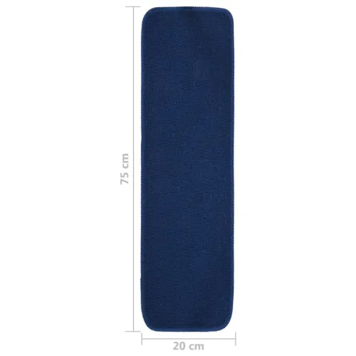Protuklizni otirači za stepenice 15 kom 75 x 20 cm modri - Plava 75 x 20 cm Cijena