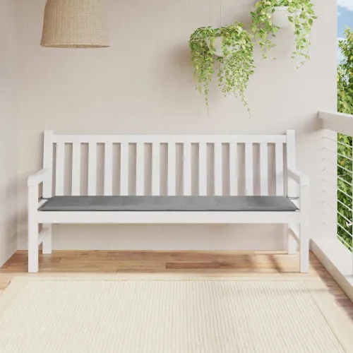 Jastuk za vrtnu klupu sivi 180 x 50 x 3 cm od tkanine Oxford - Siva 180 x 50 x 3 cm 1 Cijena