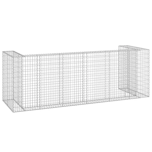 Gabionski zid za kante od pocinčanog čelika 325 x 100 x 110 cm - 325 x 100 x 110 cm Cijena