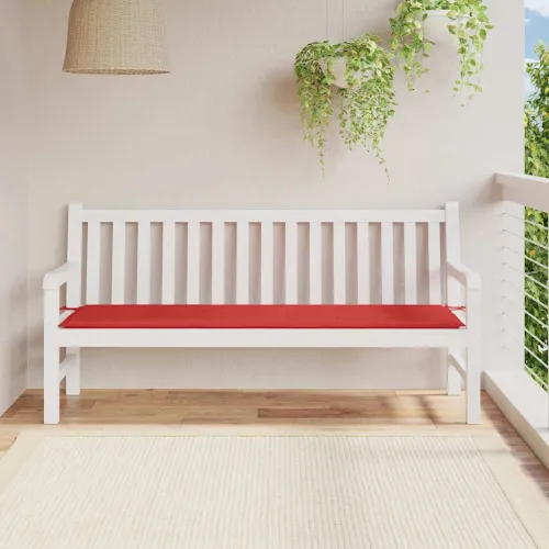 Jastuk za vrtnu klupu crveni 180 x 50 x 3 cm od tkanine Oxford - Crvena 180 x 50 x 3 cm Cijena