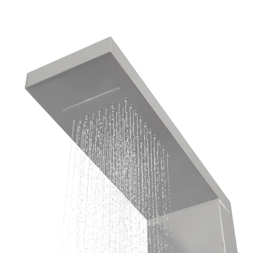 Tuš panel od nehrđajućeg čelika četvrtasti - Srebrno 15 x 47 x 114 cm Cijena
