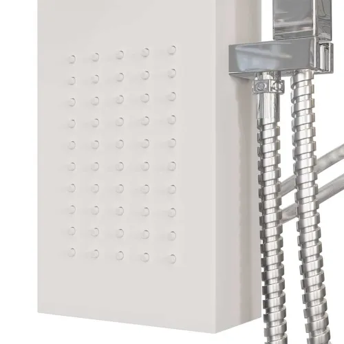 Tuš panel aluminijski bijeli - Bijela 15 x 47 x 114 cm Cijena