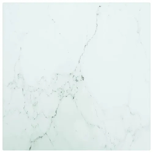 Stolna ploča bijela 30x30 cm 6 mm staklena s mramornim uzorkom - Bijela 30 x 30 cm Cijena
