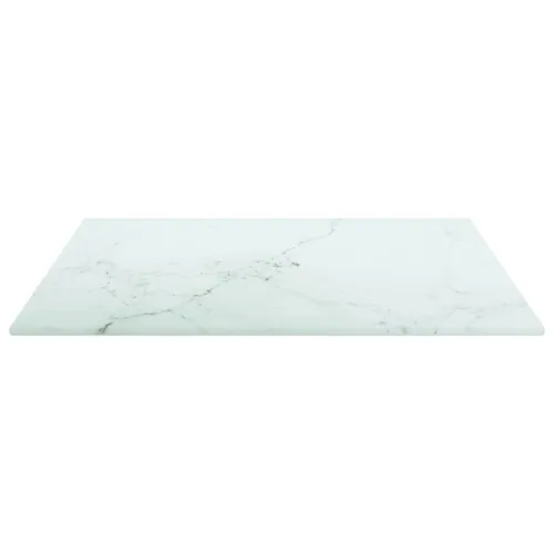 Stolna ploča bijela 40x40 cm 6 mm staklena s mramornim uzorkom - Bijela 40 x 40 cm Cijena