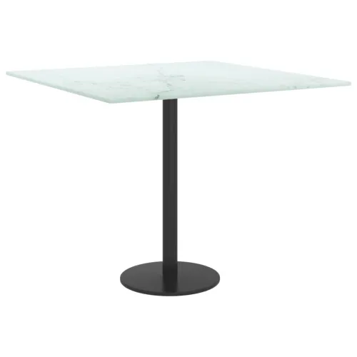 Stolna ploča bijela 50x50 cm 6 mm staklena s mramornim uzorkom - Bijela 50 x 50 cm Cijena