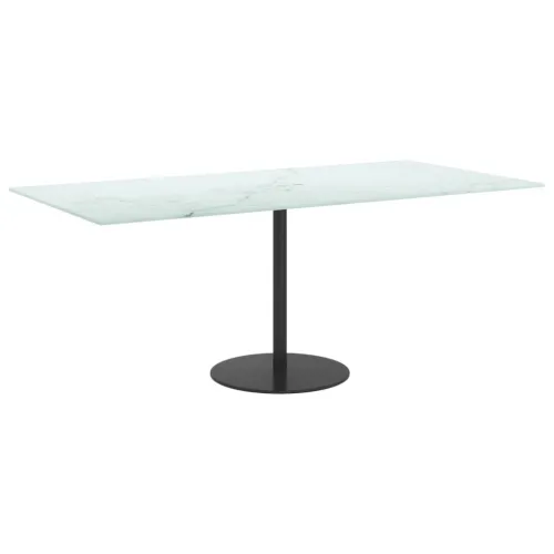 Stolna ploča bijela 100x50 cm 6 mm staklena s mramornim uzorkom - Bijela 100 x 50 cm Cijena