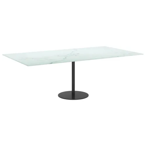Stolna ploča bijela 120x65 cm 8 mm staklena s mramornim uzorkom - Bijela 120 x 65 cm Cijena