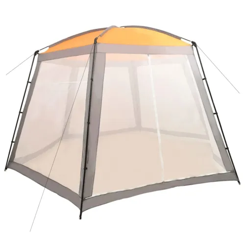 Šator za bazen od tkanine 500 x 433 x 250 cm sivi - Siva 500 x 433 x 250 cm Cijena
