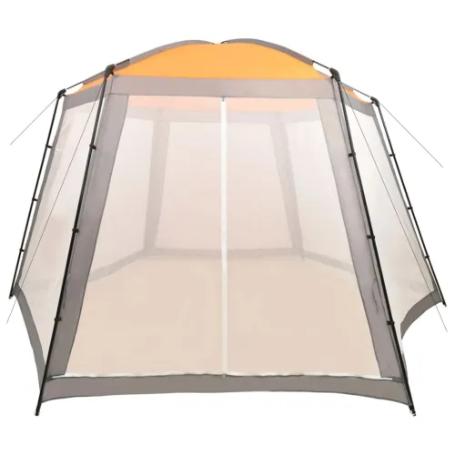 Šator za bazen od tkanine 500 x 433 x 250 cm sivi - Siva 500 x 433 x 250 cm Cijena