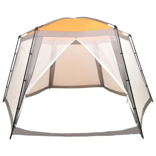 Šator za bazen od tkanine 590 x 520 x 250 cm sivi - Siva 590 x 520 x 250 cm Cijena