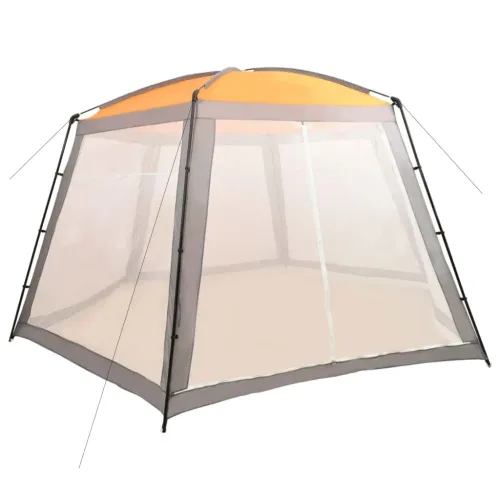 Šator za bazen od tkanine 590 x 520 x 250 cm sivi - Siva 590 x 520 x 250 cm Cijena