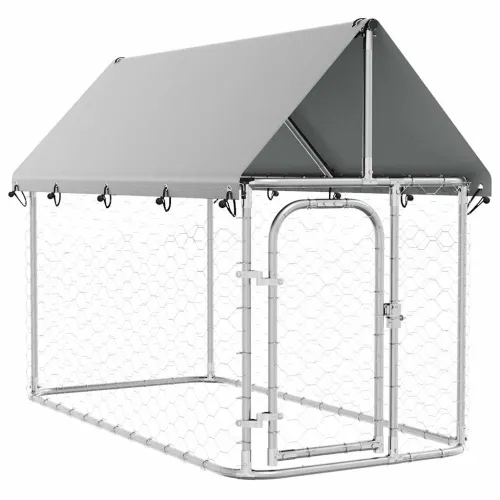 Vanjski kavez za pse s krovom 200 x 100 x 150 cm - 200 x 100 x 150 cm 1 Cijena