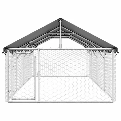 Vanjski kavez za pse s krovom 600 x 200 x 150 cm - 600 x 200 x 150 cm Cijena